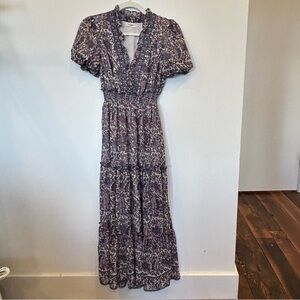 Max Studio Purple Floral Maxi Dress